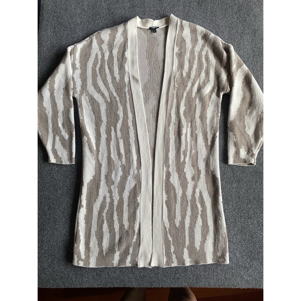 Express open front cardigan, women's M, animal print, mob wife, Edgy